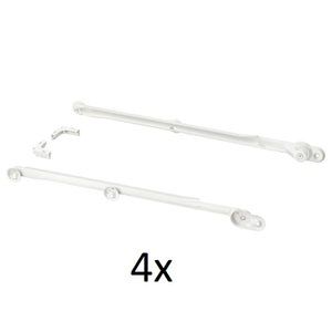 IKEA KOMPLEMENT Pull out Rail (2 pair) for Baskets 22-7/8" White 302.632.45